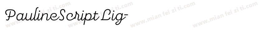 PaulineScript Lig字体转换